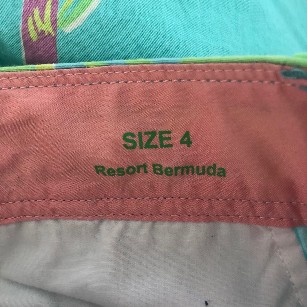 Lilly Pulitzer Palm Tree Resort Fit Bermuda Shorts - Picture 6 of 8